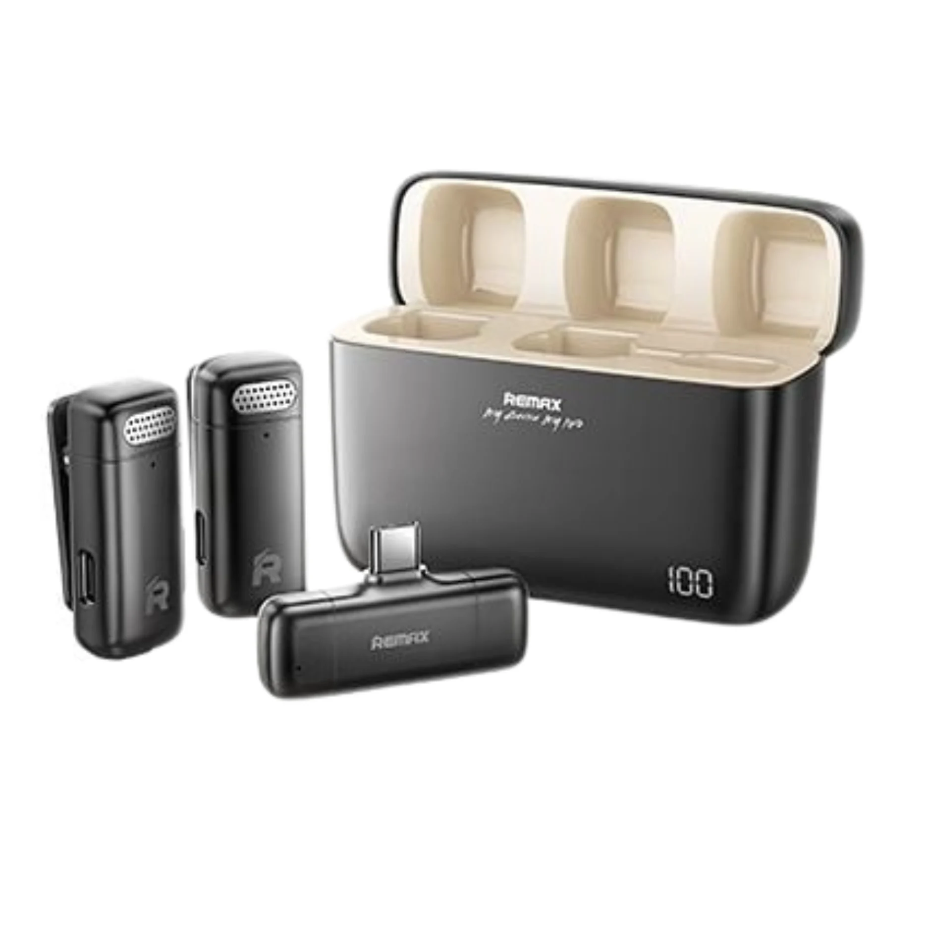 Remax-K15-One-to-Two-Type-C-lightning-Wireless-Microphone-by-otc.lk-in-srilanka-2