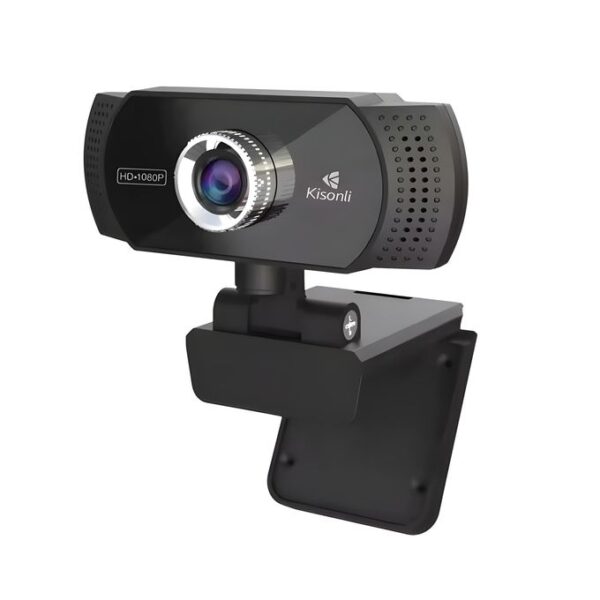 Kisonli HD 1080P Webcam for Crystal Clear Video Calls & Online Work!