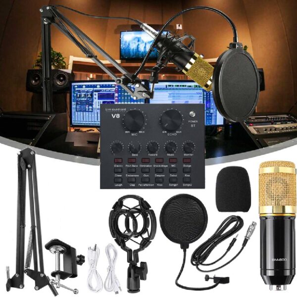 Singing Live Sound Card & Professional Condenser Mic Kit | DLW Computers