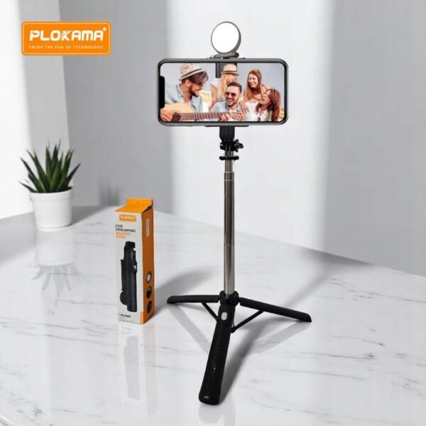 Plokama LIVE-K7 PRO Tripod Selfie Stick & Live Stream Bracket | DLW Computers