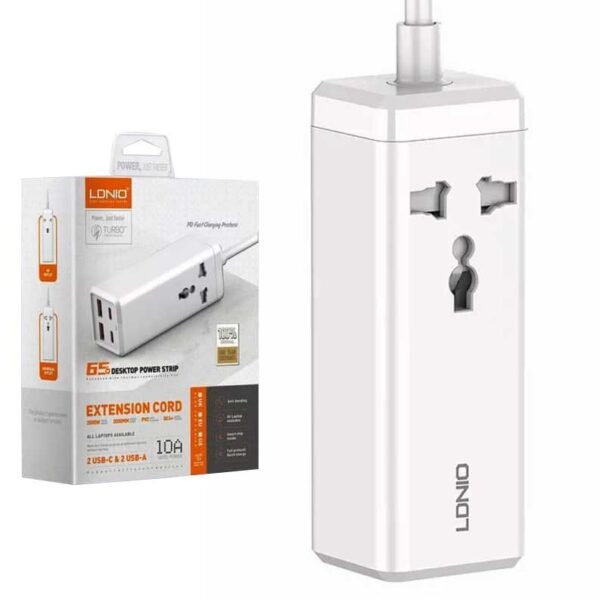 Original LDNIO 65W Desktop Power Strip Extension Cord - DLW Computers